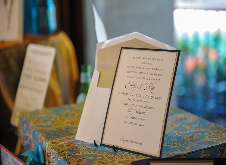 Wedding Invitation Printed by the Newlyweds